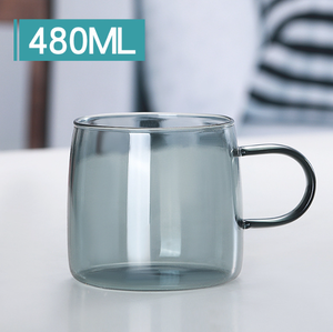 480ml Large Capacity Glass Mugs Heat Resistant <strong>Explosion</strong> Proof Tea Brewing Glass <strong>Cup</strong> with Handle Juice Milk <strong>Cup</strong> for Home Use - Product Image 5