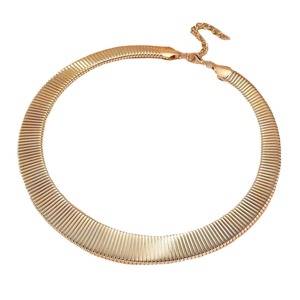 Europa e Estados Unidos Moda Colares Hot Flat Snake Cadeia com <span class=keywords><strong>Elastic</strong></span> Personalidade Exagerado Colar Collar