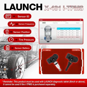 LAUNCH X431 I-TPMSタイヤ空気圧検出器ハンドヘルドX-431 TSGUNセンサーアクティベーター学習プログラミング車診断ツール - Product Image 4