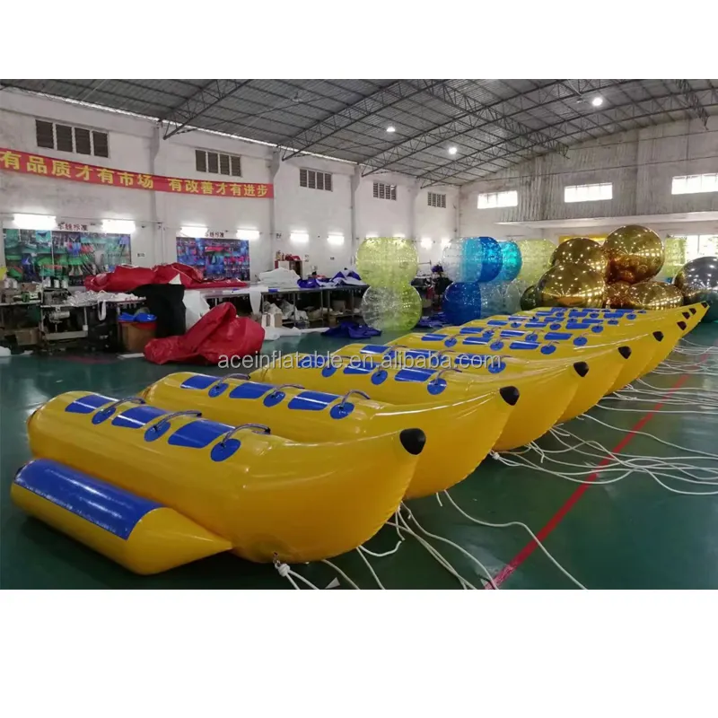 Индивидуальные надувной водной горкой для спортивных игр летучей рыбы буксируемая надувная Банановая трубка надувная Банановая лодка