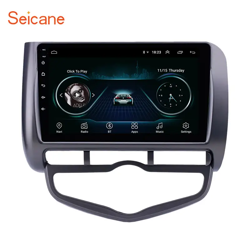 9 inç Android 11.0 dokunmatik ekran GPS navigasyon radyo için 2006 Honda Jazz/şehir/Fit oto AC RHD destek Carplay ile