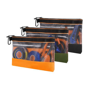 กระเป๋าเครื่องมือใสมีซิปกระเป๋าเครื่องมือขนาดเล็กสำหรับงานหนักกระเป๋าเครื่องมือแบบซิปกันน้ำพร้อมช่องใส่เครื่องมือช่างไฟฟ้า - Product Image 1