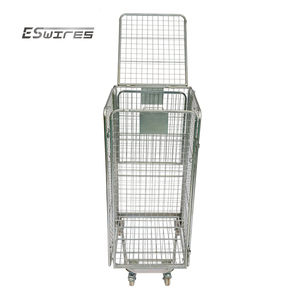 वेल्डेड तार जाल रोलिंग ट्राली गाड़ी 4 पक्षों सुरक्षा रोल पिंजरे - Product Image 3