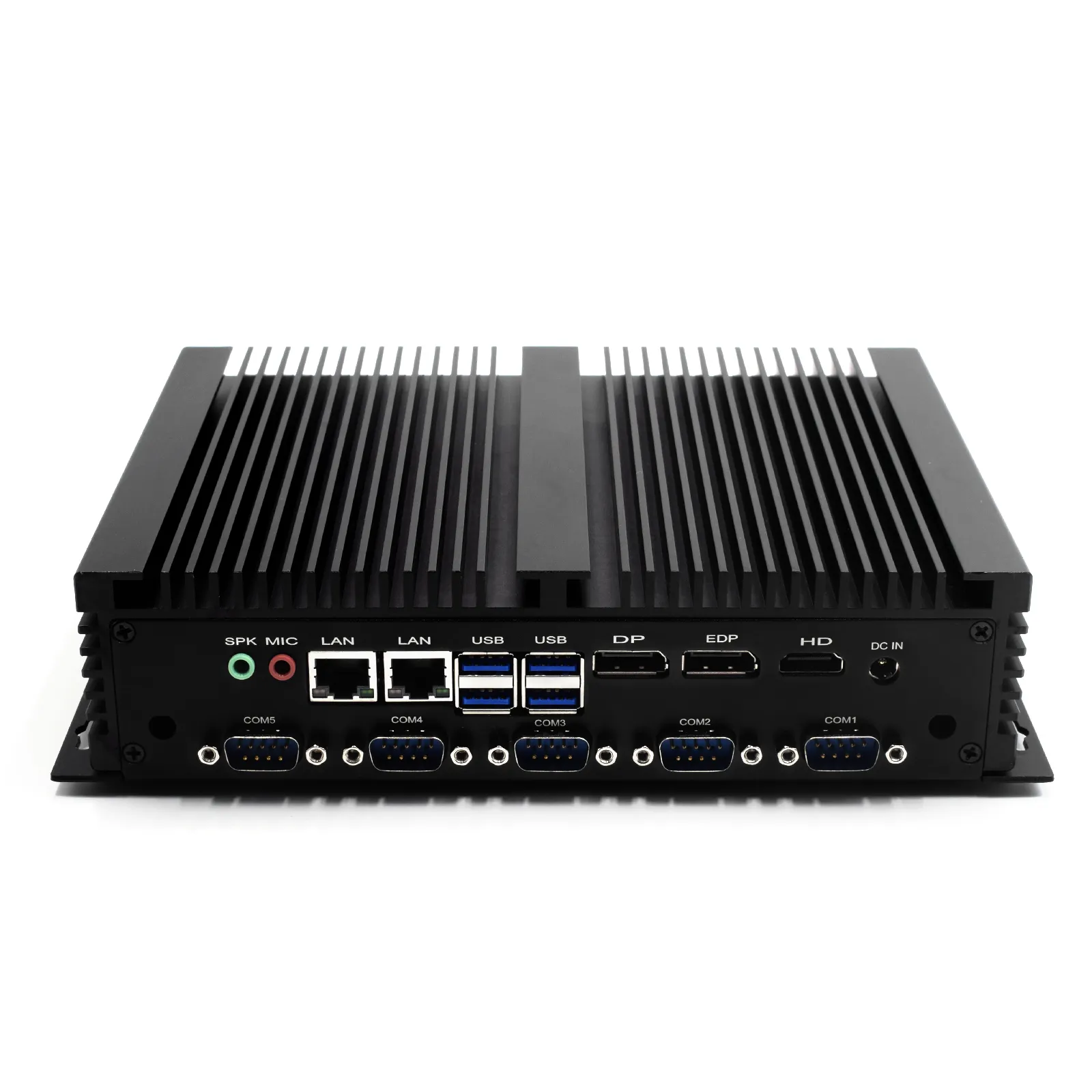 Mini PC sin ventilador RS232 RS485 Com LPT Port 8th Gen i5 8250U 8350U ordenador de escritorio Industrial PC