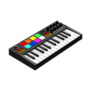 Konix Colorful Piano <strong>MIDI</strong> Output Axiom 25 Key USB Arranger <strong>Keyboard</strong> Drum Pad Clavie With Battery <strong>Midi</strong> <strong>Controller</strong> <strong>Keyboard</strong> - Product Image 1