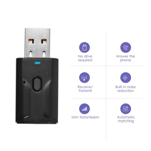 USB BT5.0 беспроводной аудио адаптер портативный передатчик и приемник 15 м рабочее расстояние низкая задержка без установки драйвера - Product Image 3