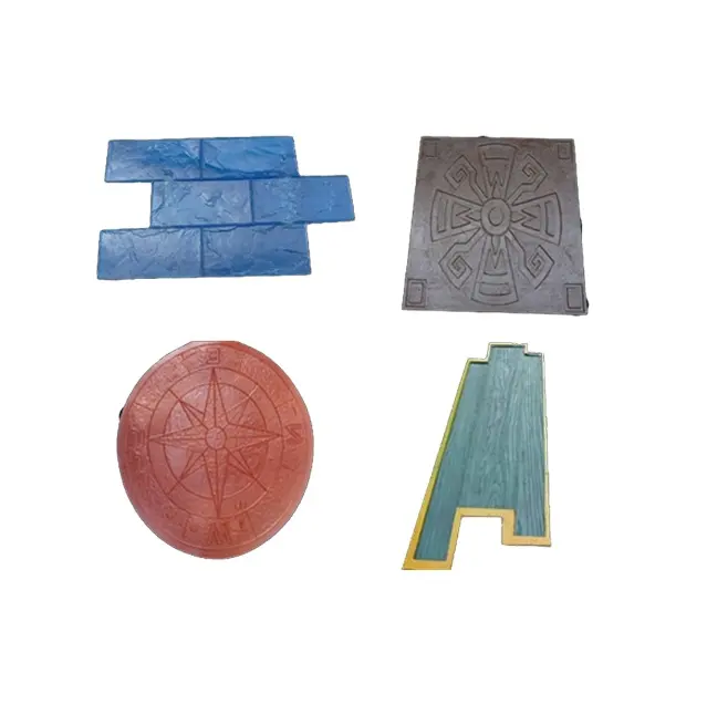 Gummi Outdoor Pflaster dekorative Zements tempel Matte Boden druck Aufdruck Formen zum Verkauf