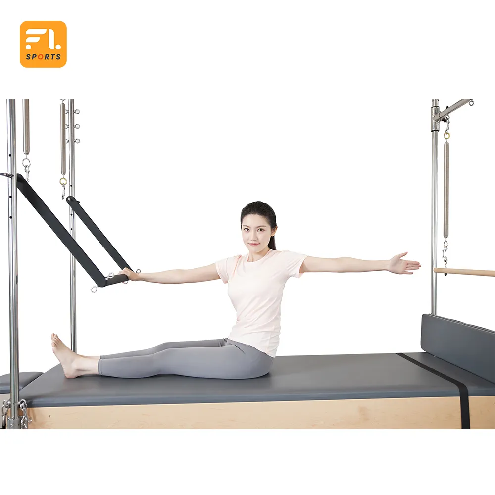 FULI 2023 Vente en gros durable de haute qualité sur la musculation Premium pour lit de Pilates de réformateur fort
