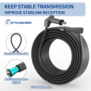 Cavo di sostituzione satellitare impermeabile Gen2 V2 PD100W esterno Cat5 Starlink Mini cavo di prolunga di rete - Product Image 5