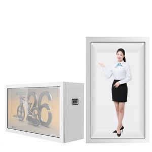 Tùy chỉnh <span class=keywords><strong>LCD</strong></span> trong suốt hiển thị tủ 3D HD hiển thị kỹ thuật số Tương Tác Lập thể chiếu tủ trưng bày - Product Image 6