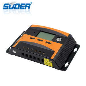 Controlador de carga solar Suoer 12V/24V PWM con pantalla LCD Regulador manual 40A para sistemas solares - Product Image 3