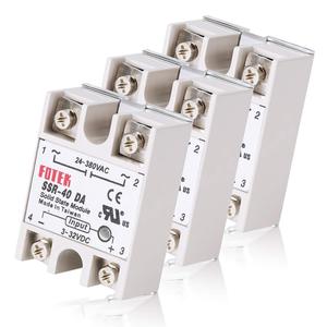 SSR-40DA твердотельное реле Однофазный полупроводниковый релейный вход 3-32 В DC выход 24-380 В переменного тока