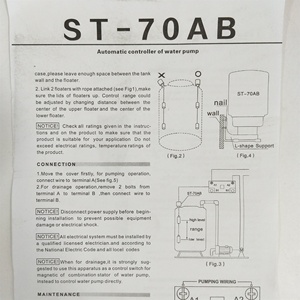 1.2M Regolatore di Interruttore A Galleggiante Liquido del Livello D'acqua Galleggiante Interruttore di Controllo del Contattore Sensore, 70Ab del Livello D'acqua Galleggiante Interruttore - Product Image 6