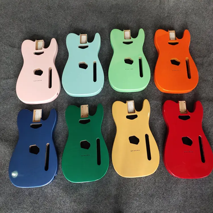 Kits de cuerpo de guitarra eléctrica TL gloss, color sólido, bricolaje