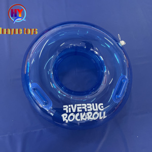 Nuovo design Logo personalizzato stampa Clear Wave Pool Float Lazy River Tube Water park blue piscina gonfiabile floating raft rider floaters - Product Image 5