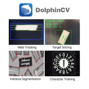 Sistema de software de medición de visión artificial DophinVC sin herramienta de algoritmo de programación para imágenes de inspección