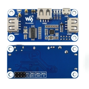 Power Over Ethernet PoE Ethernet/USB HUB HAT Placa de expansión para Raspberry Pi Zero/Zero W, con 3X puertos USB 2,0 - Product Image 5