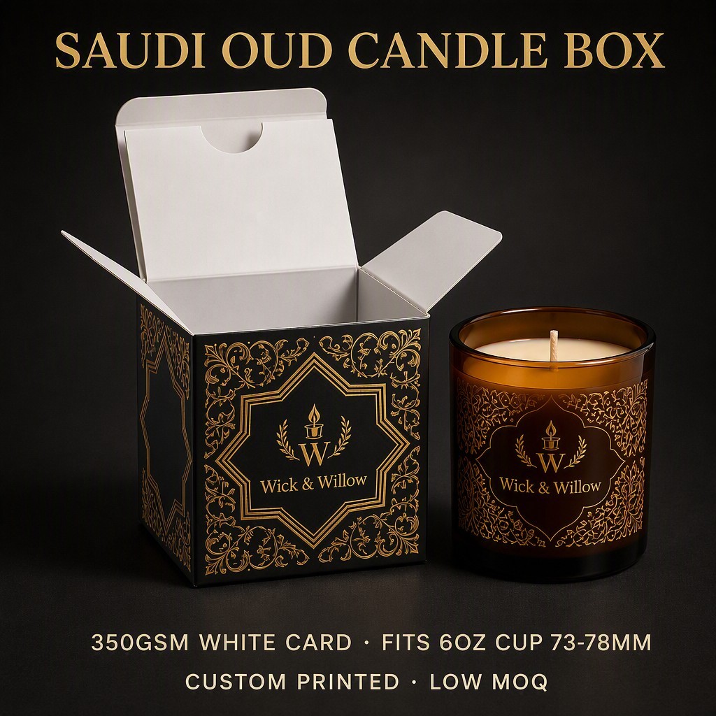 Boîte de bougie Oud saoudien