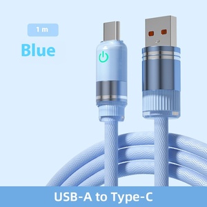 Kalın örgülü 66W hızlı şarj Huawei USB3.0 mikro-usb şeffaf veri için uyumlu Android için kablo cep telefonları - Product Image 5