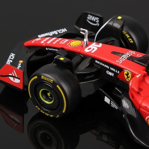 Bburago F1โมเดลปกติ2023 Scuderia Ferrar1สูตร1 SF23 #16 Leclerc #55 Sainz รถอัลลอยของเล่น Diecast - Product Image 3