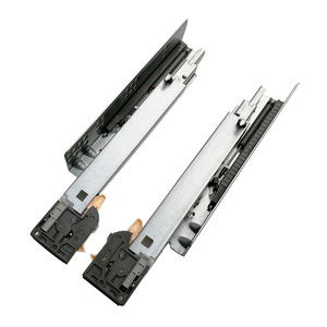 Dongtai SS10 Three-Section Hidden Damping <strong>Drawer</strong> Track out <strong>Slide</strong> <strong>Rail</strong> with Bottom Buffer <strong>Guide</strong> for Kitchen and Dining Hot Sale - Product Image 1