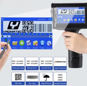 Handheld-Inkjet-Codier maschine für kleine Lebensmittel verpackungen-Automatische Datums charge und Logo-Druck