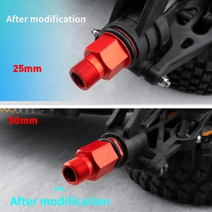 4pcs 50mm Alu Hợp Kim Bánh Xe mở rộng Combiner <span class=keywords><strong>coupler</strong></span> adapter cho L 1/5 dbxl 2.0 4WD khí Buggy RC Xe Tải nâng cấp các bộ phận - Product Image 6