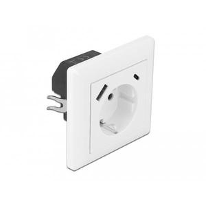DELOCK Einbausteckdose mit 2 USB Ladeports 3,4 A 1 x USB Typ-A und 1 x USB <strong>Type</strong>-C ( 91994515284 ) - Product Image 1