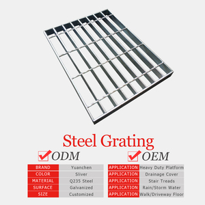Customized Heavy Duty Galvanized Steel Grate Price Serrated Press Locked Steel Bar <strong>Gratings</strong>