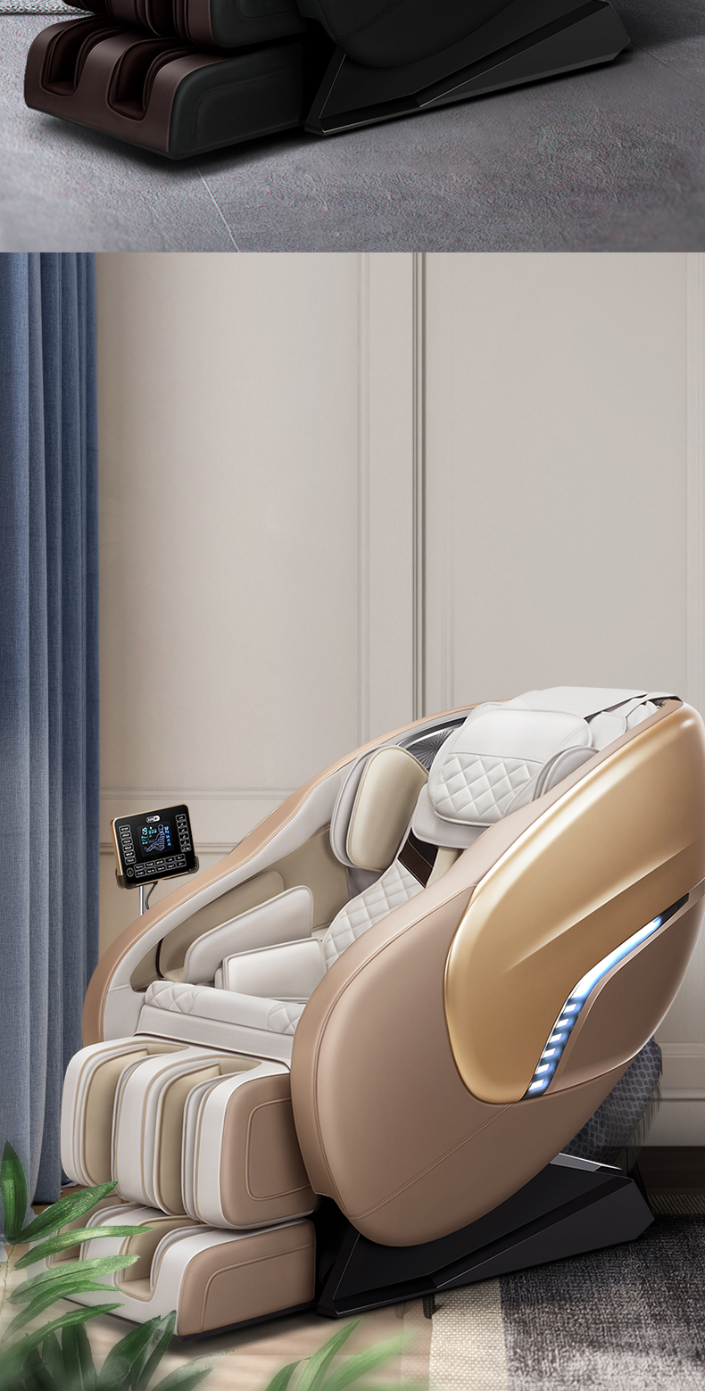 Jare X8 Display Lcd Remote Control Luxury 4D Foot Spa Factory Price Kneading Shiatsu Blue-Tooth Full Body Massage Chair