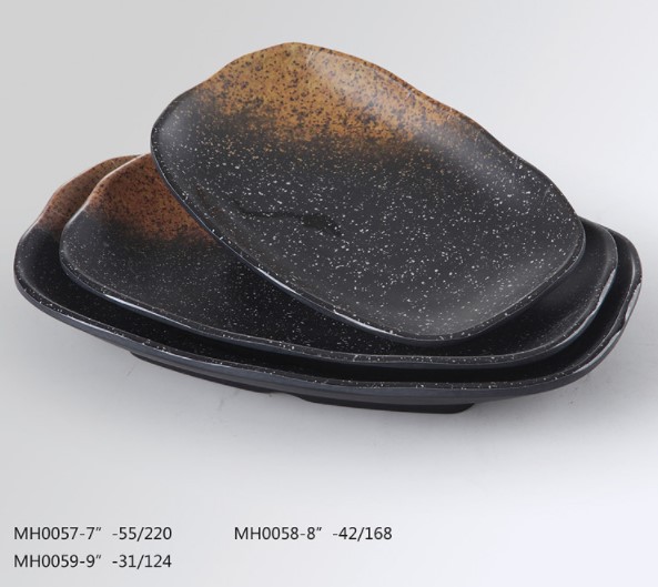 rectangular plate - clay pottery