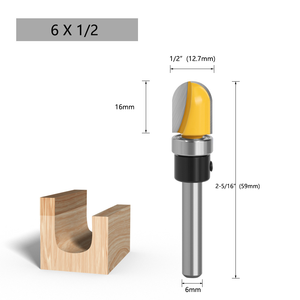 Set of 3 Profiling <strong>Deep</strong> Round Bottom Milling Woodworking <strong>Cutter</strong> Round Bottom Line <strong>Cutter</strong> Woodworking Milling <strong>Cutter</strong> - Product Image 5