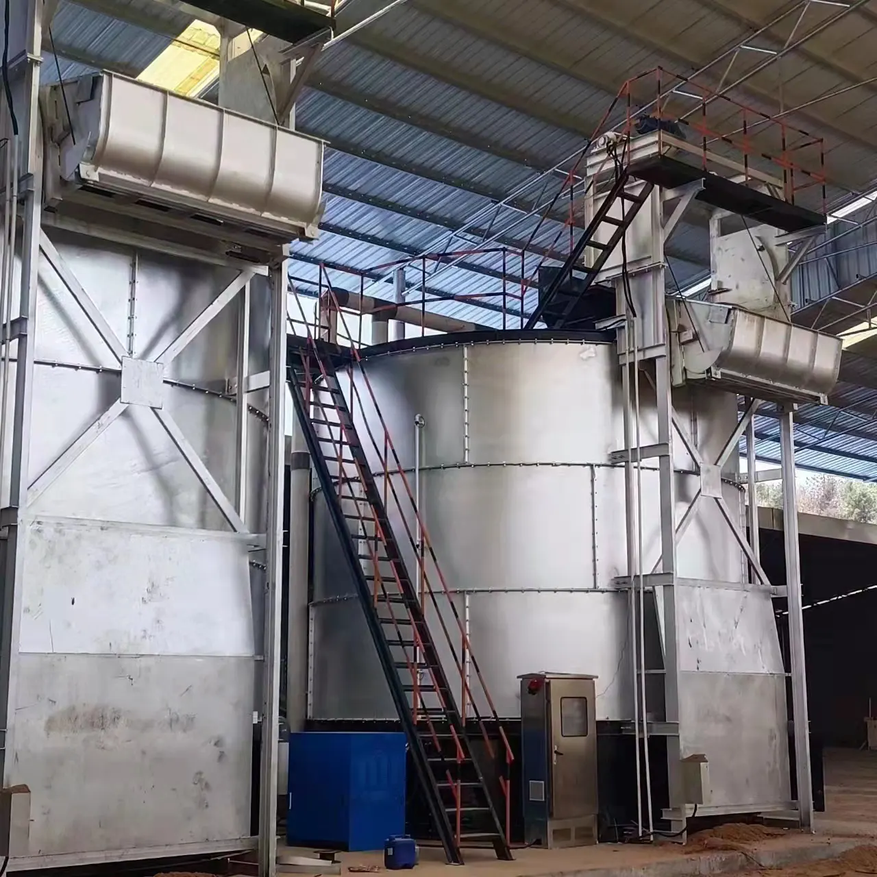 Serbatoio di fermentazione del letame di pollo in acciaio inossidabile con letame organico industriale efficiente