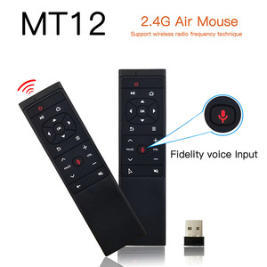 17 Keys 6-axis Gyroscope Customer <strong>Buy</strong> Two AAA Battery Local MT12 <strong>Remote</strong> Controls 2.4G Wireless Voice air Mouse Tv <strong>Remote</strong> Factory - Product Image 3