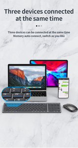 Portátil recargable para teclado Bluetooth ratón Combo interfaz USB nuevo Blue Tooth Gaming moda PC Smart TV ordenador tableta - Product Image 3