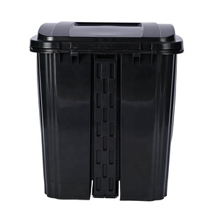 新款灰蓝色30L 60L脚踏板分类垃圾桶户外塑料垃圾桶 - Product Image 5
