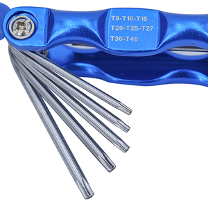 ชุดประแจหกเหลี่ยมเหล็กโครเมี่ยมชุดกุญแจหกเหลี่ยม12ชิ้นแขนยาว - Product Image 6