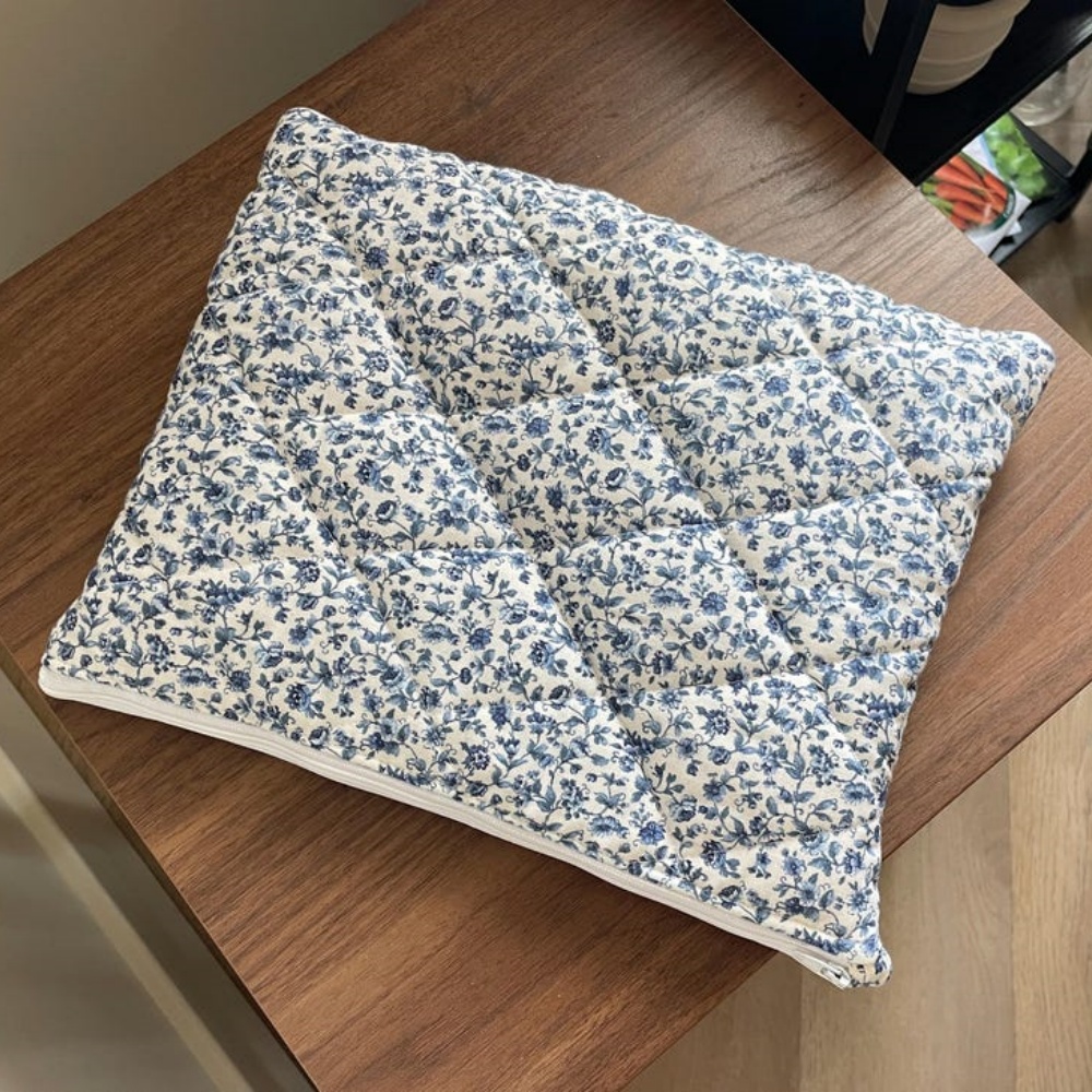 Imprimé floral bleu