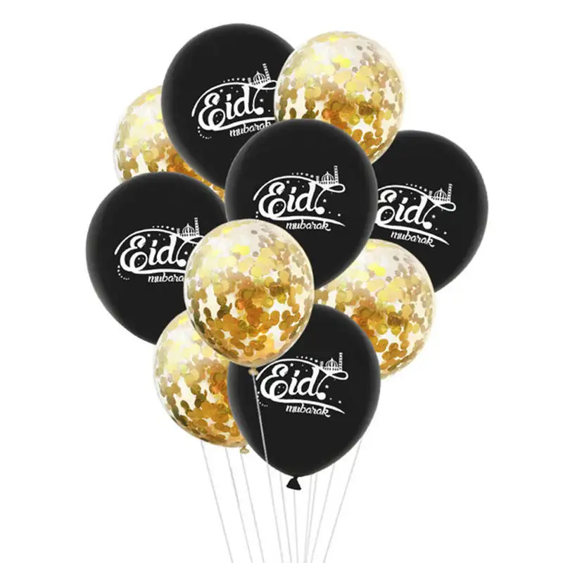 New Hot Sell 12 inch Ramadan Latex Balloon for Muslim Eid Party Decoration Party Supplies Mubarak Party Celebration Supplies