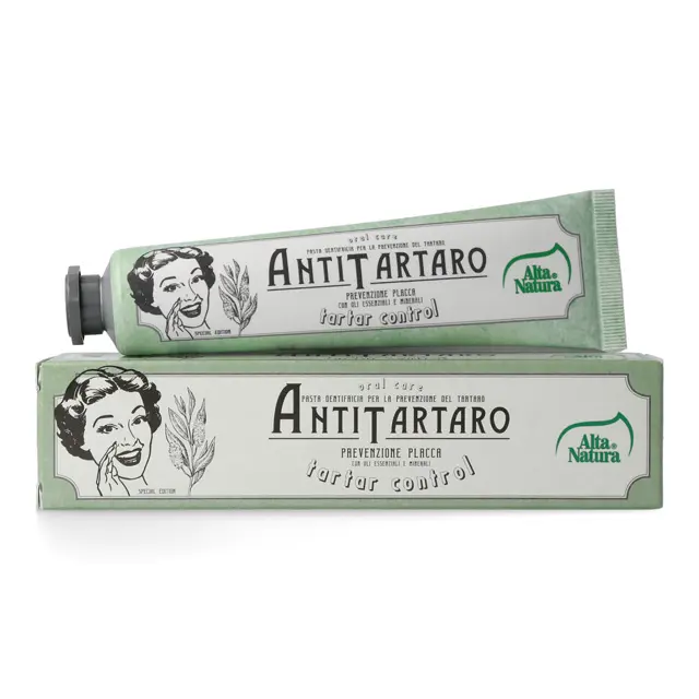 Top Quality Made In Italy Oral Care Herbal Toothpaste With Anti Tartar Effect Good For Teeth Health 75 Ml Alta Natura