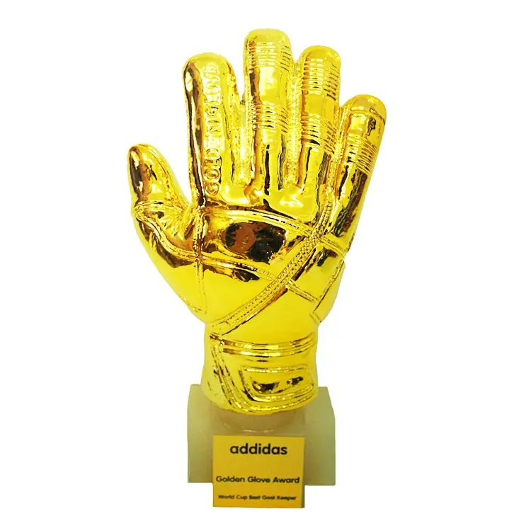 Altezza del mondo calcio calcio trofeo resina portiere Golden mittens Award Cup Trophy Golden portiere Award Fans souvenir Cup