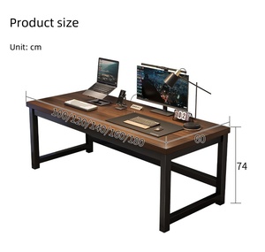 Escritorio de oficina ergonómico de alta calidad con silla reclinable Boss, mesa de ordenador negra para el hogar y juegos hecha de madera Fabricante - Product Image 3
