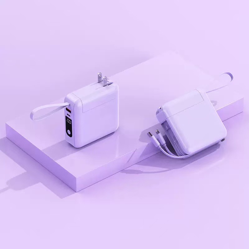Spina a parete viola, ricarica rapida, display digitale intelligente, cintura li