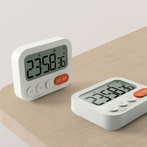 Timer digitale silenzioso orologio sveglia Display LCD ricaricabile a batteria Timer conto alla rovescia Timer Fitness - Product Image 1