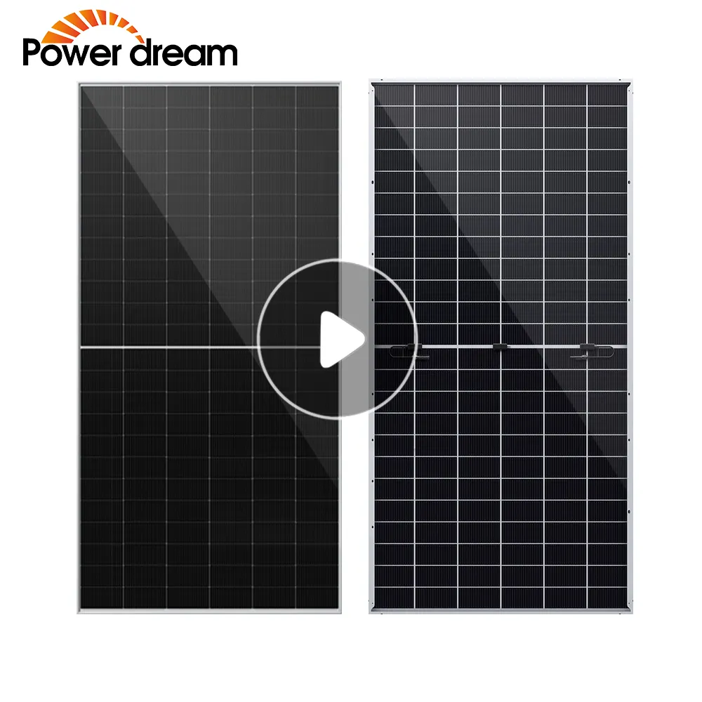 Power Droom Commercieel Zonnepaneelsysteem Hoge Efficiëntie Mono Zonnepanelen 550W 555W Prijs