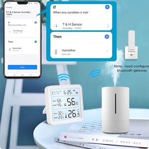 Termómetro inteligente Pantalla LCD Retroiluminación WiFi Soporte Alexa Asistente de Google Pantalla digital Sensor de temperatura y humedad Tuya - Product Image 5