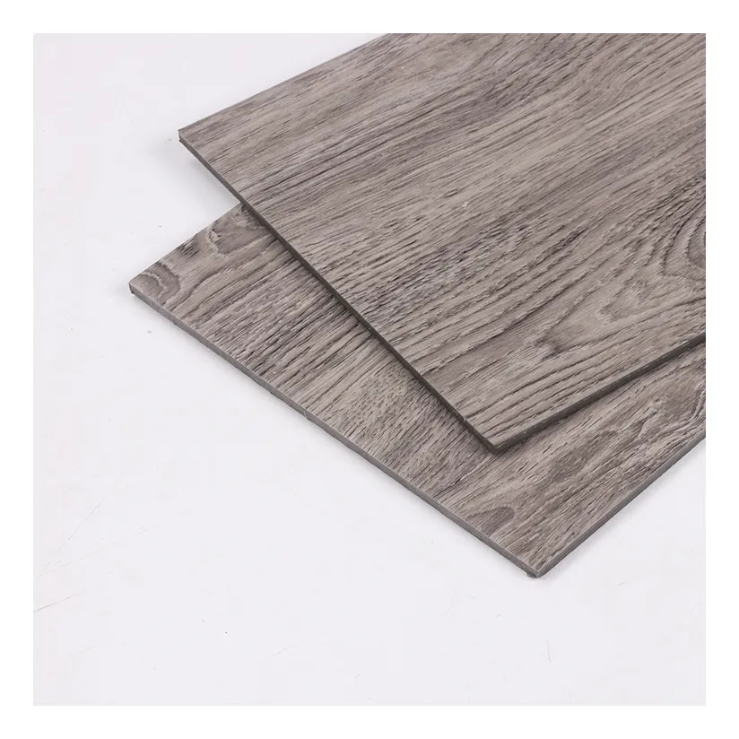 Carreau de vinyle de luxe commercial ignifuge 4.5mm 5mm flexible texture en plastique antidérapante planches de vinyle pvc sol lâche