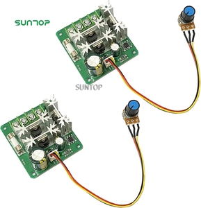 CCMHCN PWM Speed Controller 15A PLC DC Motor Speed Controller con manopola di controllo (2 pezzi) - Product Image 5