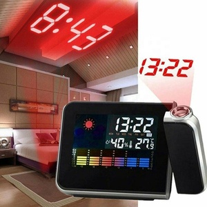 KH-CL002 Moderno Reloj Despertador Digitales Con projektör dijital arka hava tahmini çalar saat zaman projeksiyon - Product Image 2