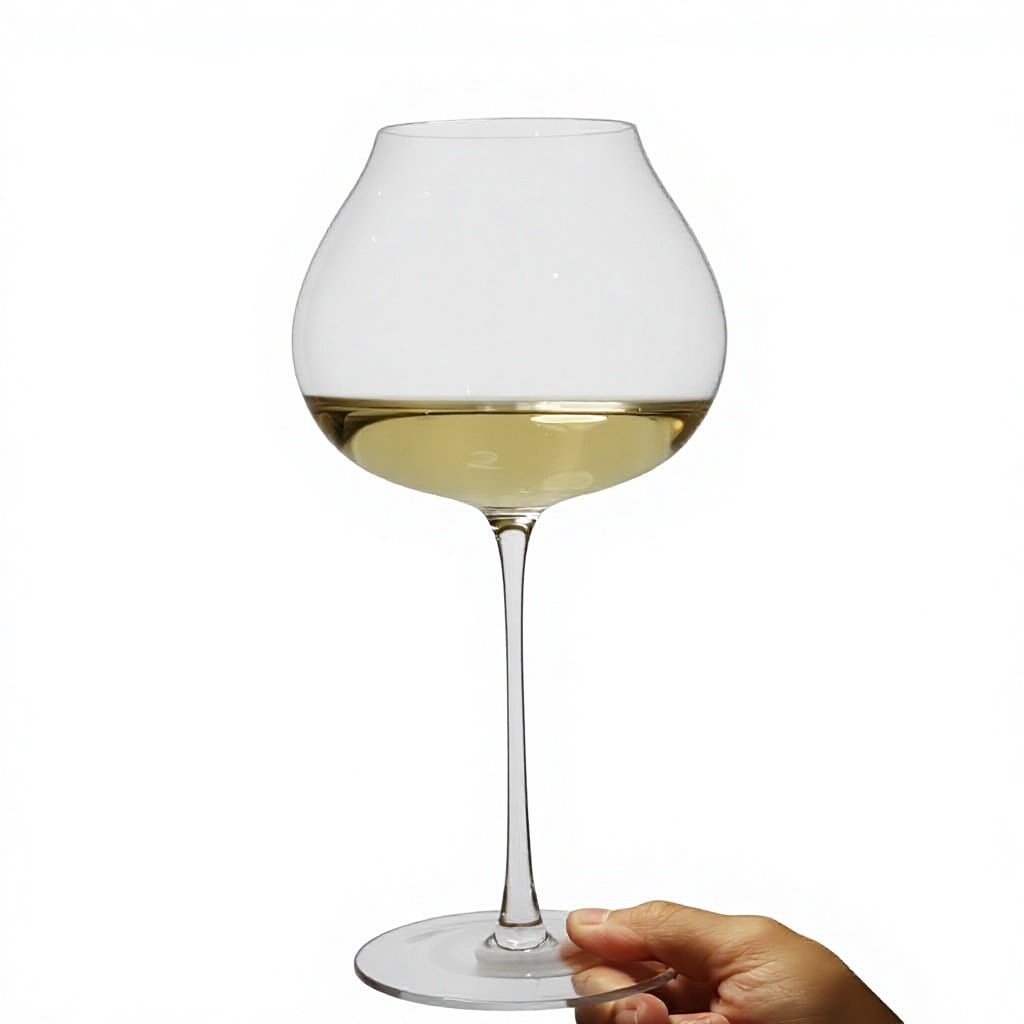 Starry white wine glasses-clear